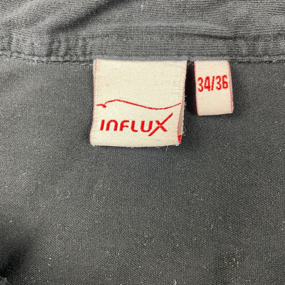 Influx Polo Shirt Women's Size 34/36 Black Golf Performance Short Sleeve Collar - Picture 3 of 7